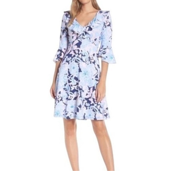 Lilly Pulitzer Stirling Dress Bright Amore Please XS NWT - Picture 2 of 8